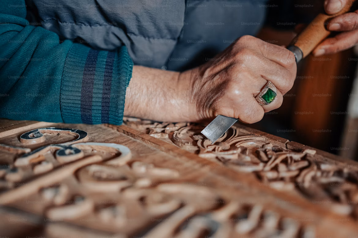 Wood carving